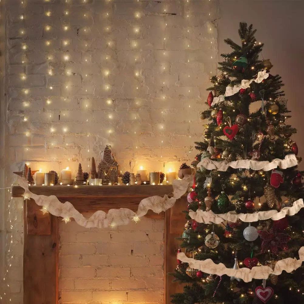 

Strips Modern Decorative Fine Mesh LED Christmas Tree String Strips Home Decoration