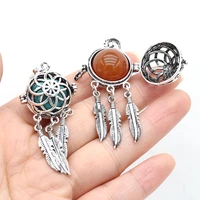 hot natural stone metal pendants reiki heal antique silver turquoise quartzs for jewelry making diy women necklace earring