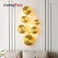 LED Wall Lamp Minimalist Sconces Gold Black Pipe Wall Lights For Staircase Walkway Living Room Bedroom Background Metal Acrylic