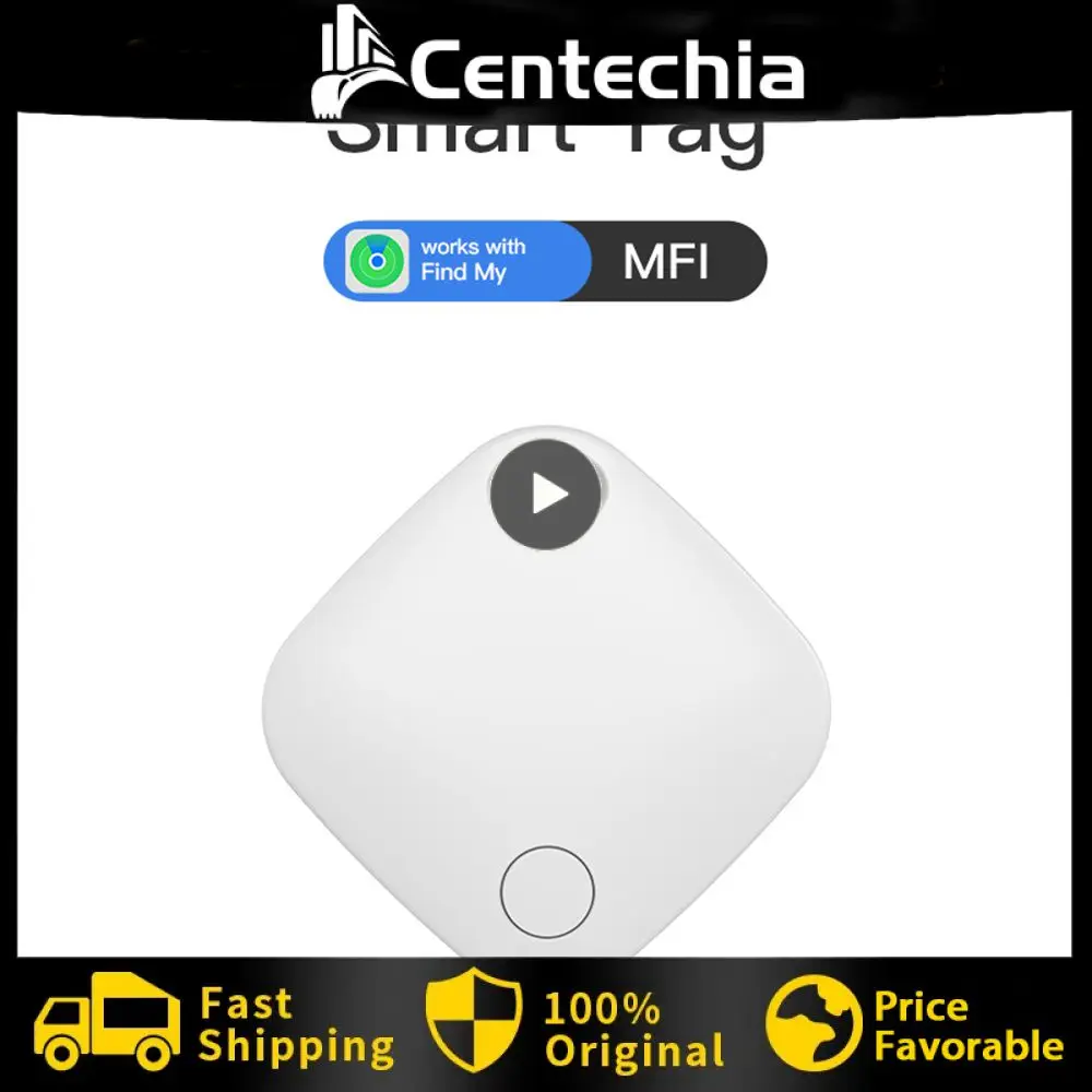 

Mini GPS Bluetooth-compatible Anti-lost Locator Work With Find My Replaceable Battery Pet Tracker Key Elderly Finder IOS System