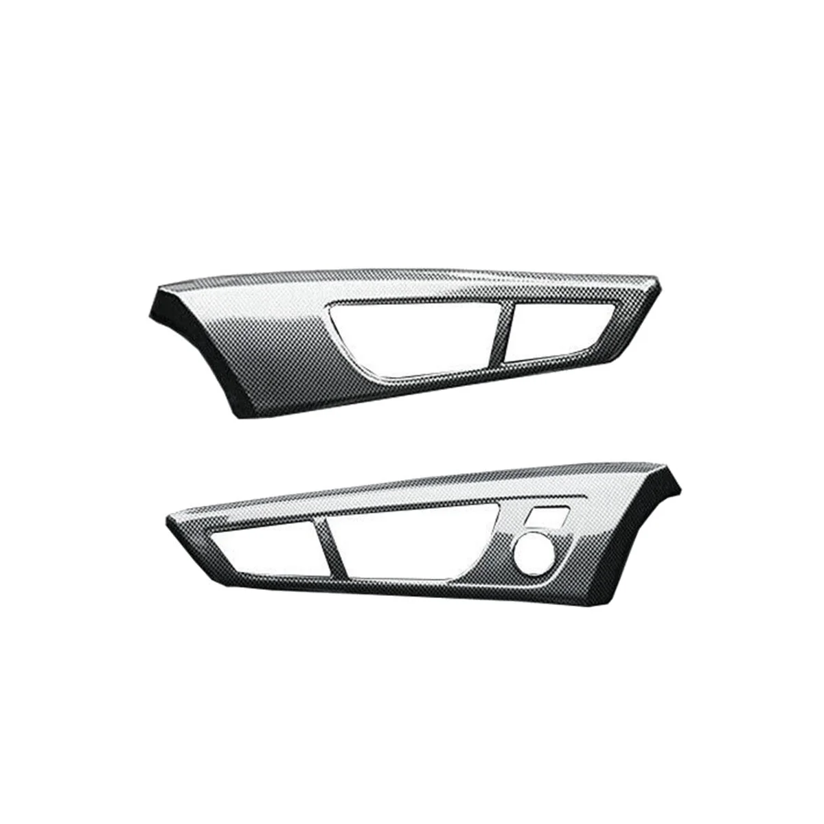 

2Pcs Interior Inner Door Handle Cover Trim Panel Strip Decoration for Hyundai Veloster 2011-2017