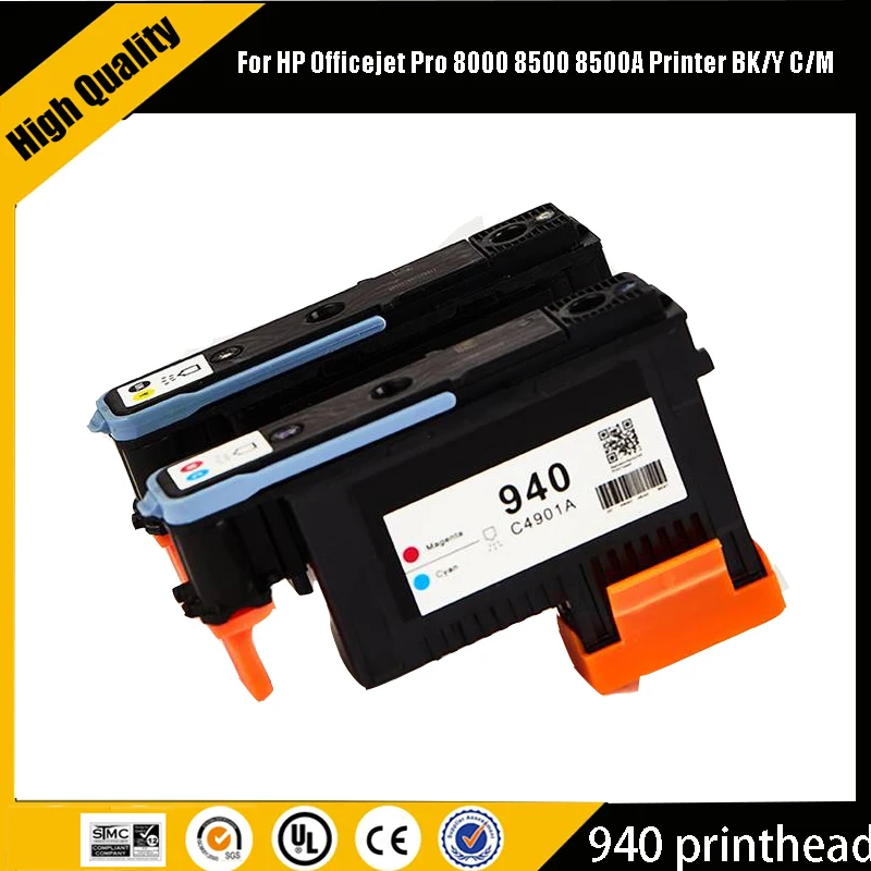 Einkshop 2 шт. C4900A C4901A для HP 940 HP940 Печатающая головка принтера Officejet Pro 8000 8500 8500A Cabeça BK/Y