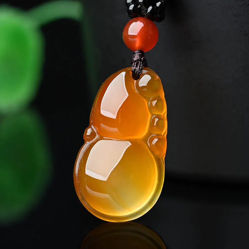 Нефритовая тыква подвеска нефритовая Duozi Duofu агат