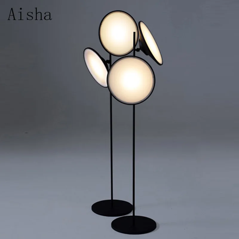 Creative Floor Lamp Postmodern Iron Art LED Double Head Speaker Bedside Bedroom Living Room Decoration Lamps |