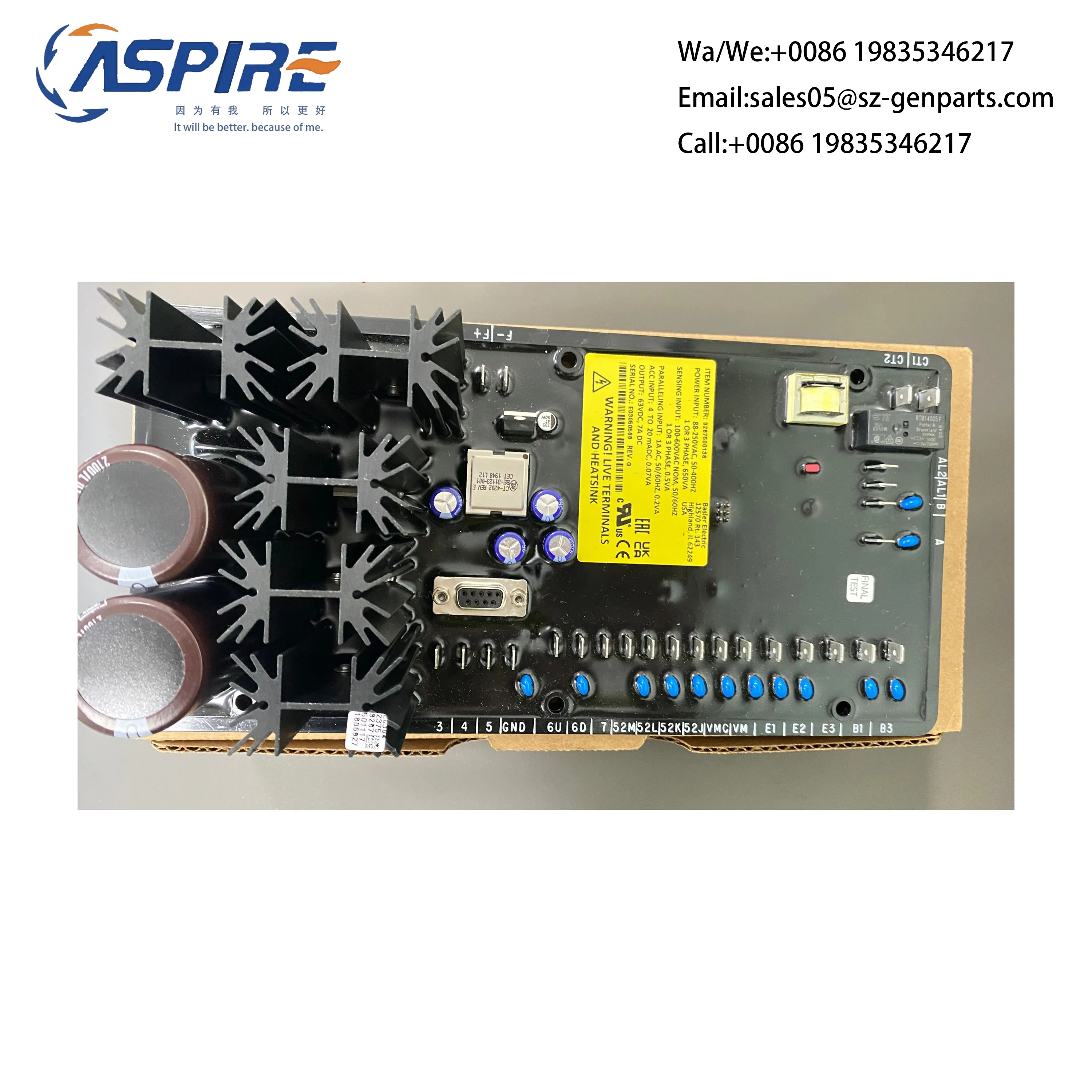 DM110 AVR E000-23800 оригинальная цифровая система управления возбуждением, автоматический регулятор напряжения для генераторов