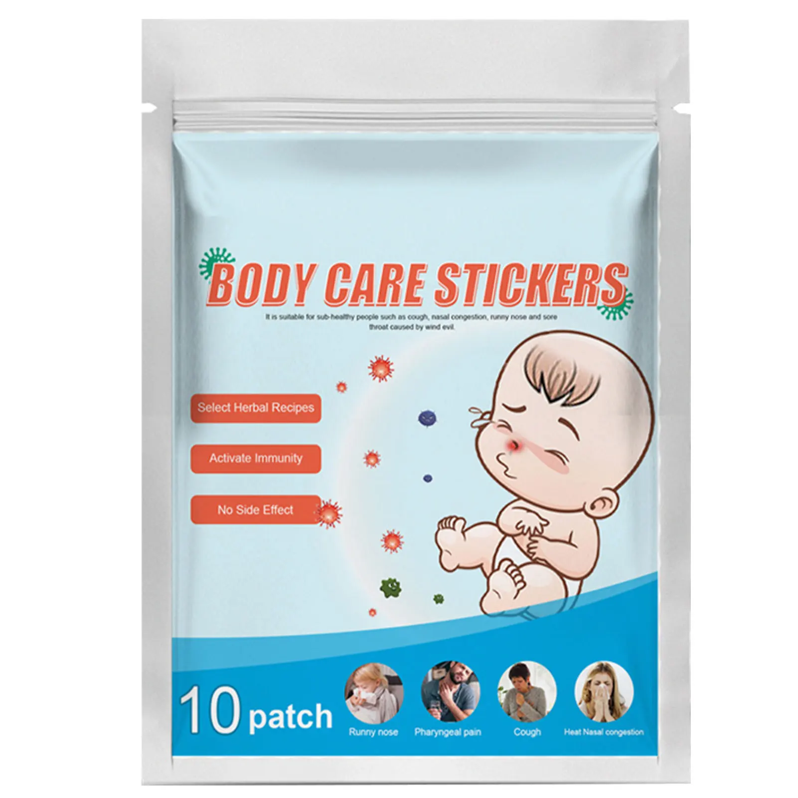 

Наклейки против кашля и простуды для облегчения гриппа для взрослых, используемые для облегчения симптомов кашля и морозника