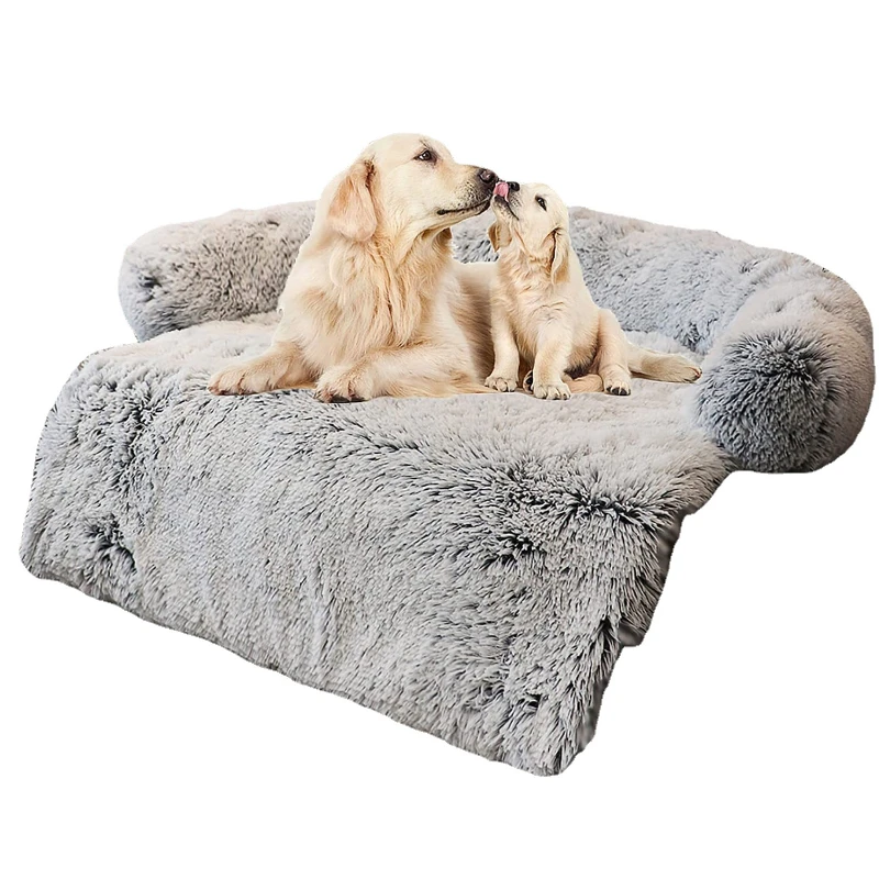 

Dog Sofa Bed Cover Calming Plush Mat Removable Pet Blanket Mattress Cat Beds Warm Sleep Cushion Pillow Couch Furniture Protector