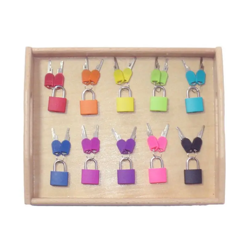 

Wooden Tray Locks Set Children Kids Preschool Educational Sensory Toys Materials