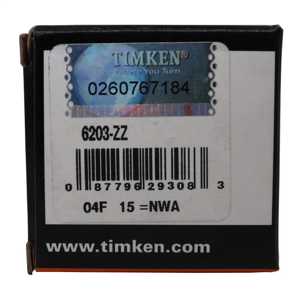 TIMKEN 6203-2Z подшипники 2 шт.