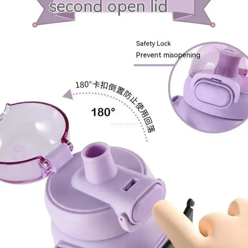 Sanrio чашка из нержавеющей стали 460 мл Мелодия помпон Kuromi Cinnamoroll Вакуумная 316