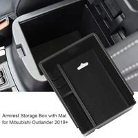 car central console armrest storage box holder for mitsubishi outlander 2019