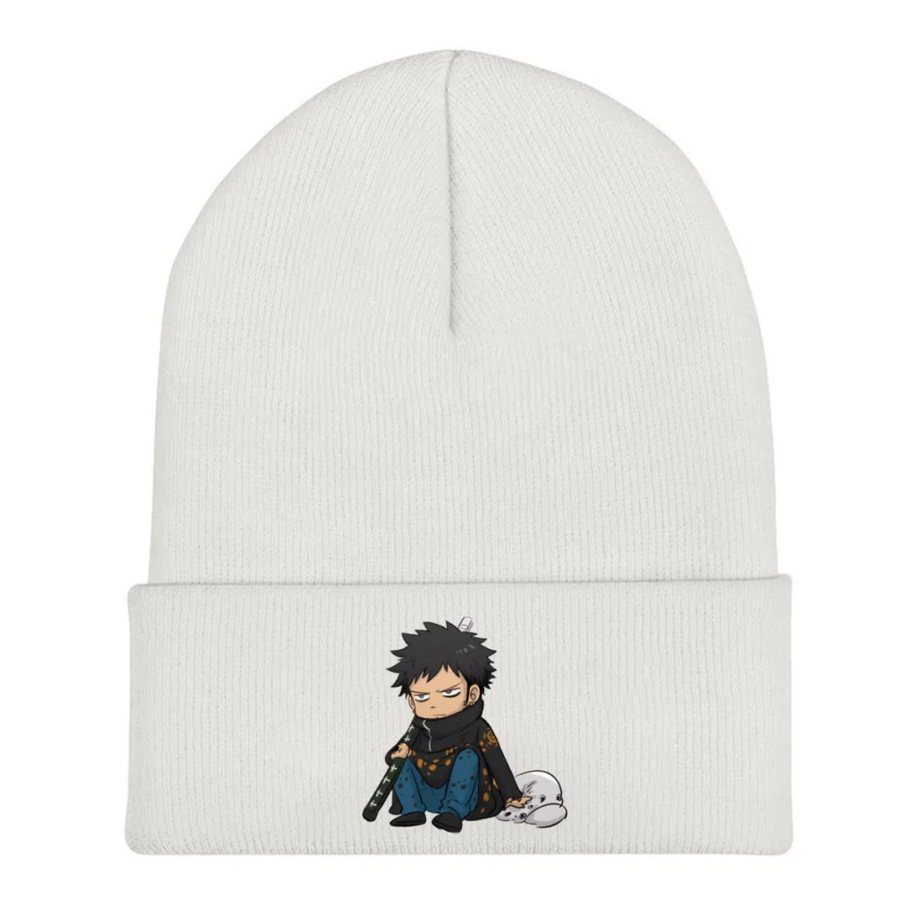 

Knit Hat One Piece Anime Winter Warm Beanie Caps Chibi Trafalgar Law Men Women Fashion Casual Bonnet