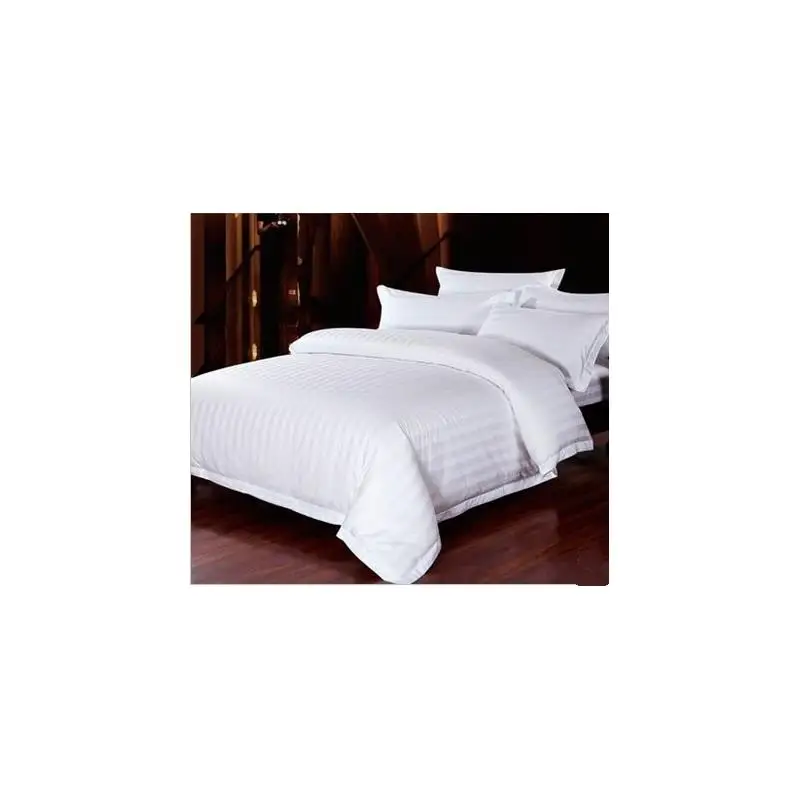 Hotel Bedding Article Satin Stripe Jacquard Print High Quali Encrypted Cotton Quilt Cover Bedspread Factory Direct Sa...