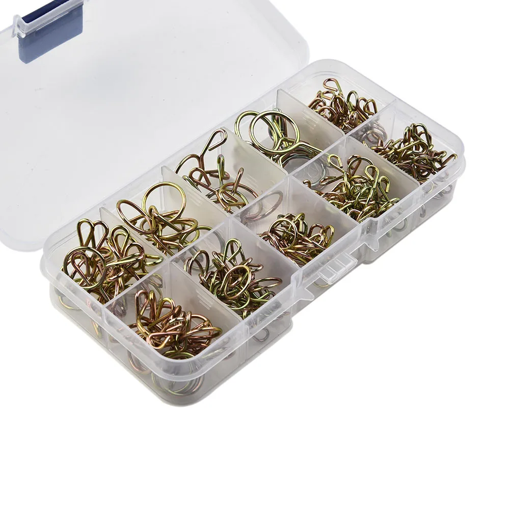 

Hot New Practical Sale Spring Clip 126 Pcs/set 5mm-14mm Air Tube Clamps Assortment Kit Fuel Oil Hose Line Clips