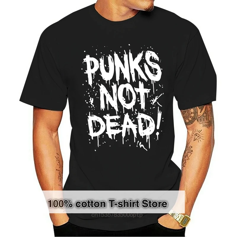 

Футболка Мужская/женская с надписью «Punks Not Dead»