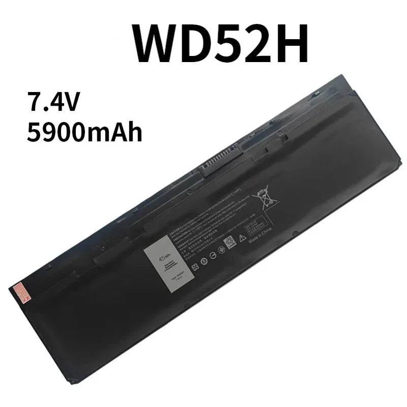 Сменный аккумулятор WD52H 7 4 В 45 Втч для VFV59 HJ8KP F3G33 GD076 J31N7 0KKHY1 0KWFFN 0VFV59 совместимый