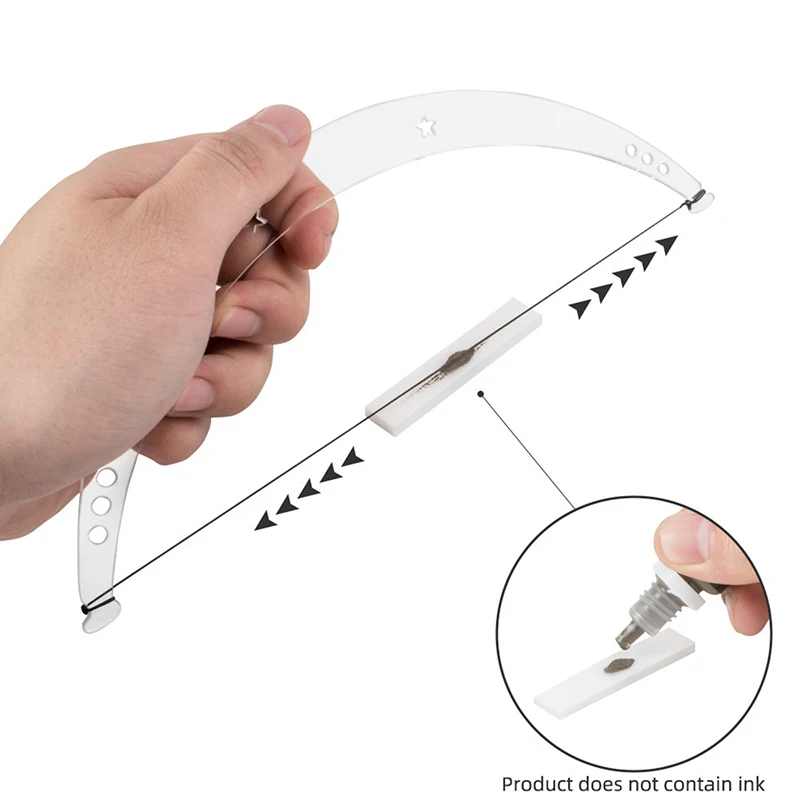 1 набор линейки позиционирования лука бровей построения карты макияжа