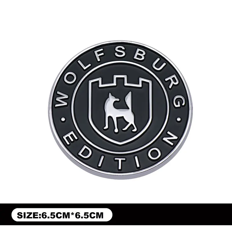 

Новый Стайлинг WOLFSBURG EDITION Эмблема Металлическая наклейка Автомобильная решетка Значок Наклейка для VW Tiguan GTI Golf R Touareg Beetle Passat TDI