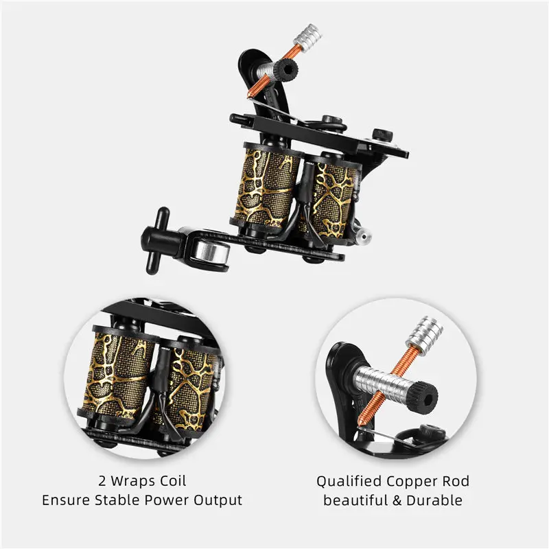 Профессиональная машинка для нанесения татуировок 8 обертываний Машинка из