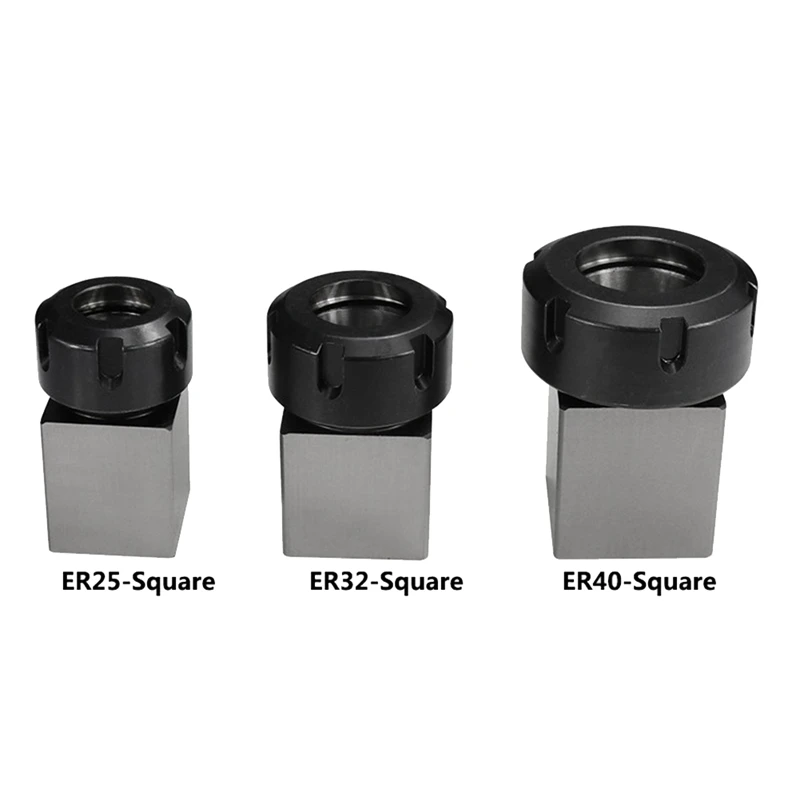 Цельный третхеронный патрон цанговый держатель ER токарный станок серебристая и