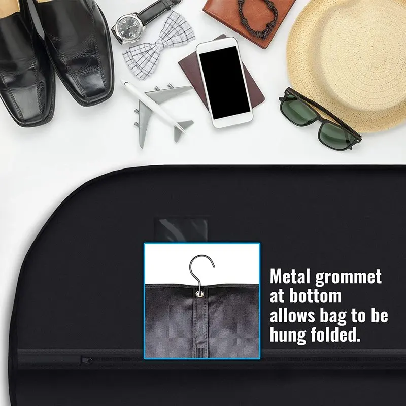 40” Garment Bag - Garment Bag for Hanging Clothes - Garment Bag for Travel - Suit Bag for Travel & Clothing Storage of Dresses