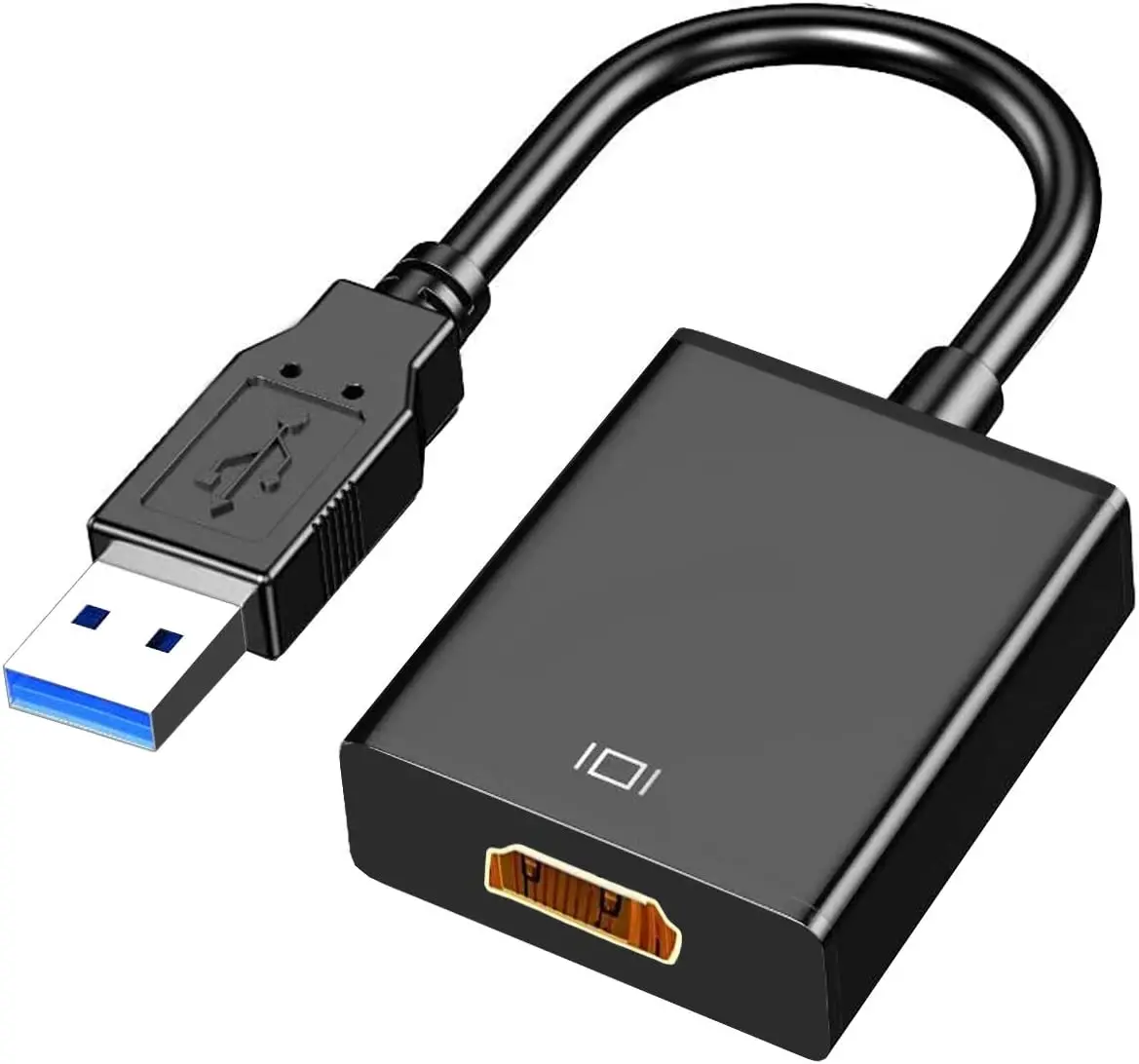 

USB to HDMI Adapter, USB 3.0/2.0 to HDMI Cable Multi-Display Video Converter- PC Laptop [Not Support Chromebook]