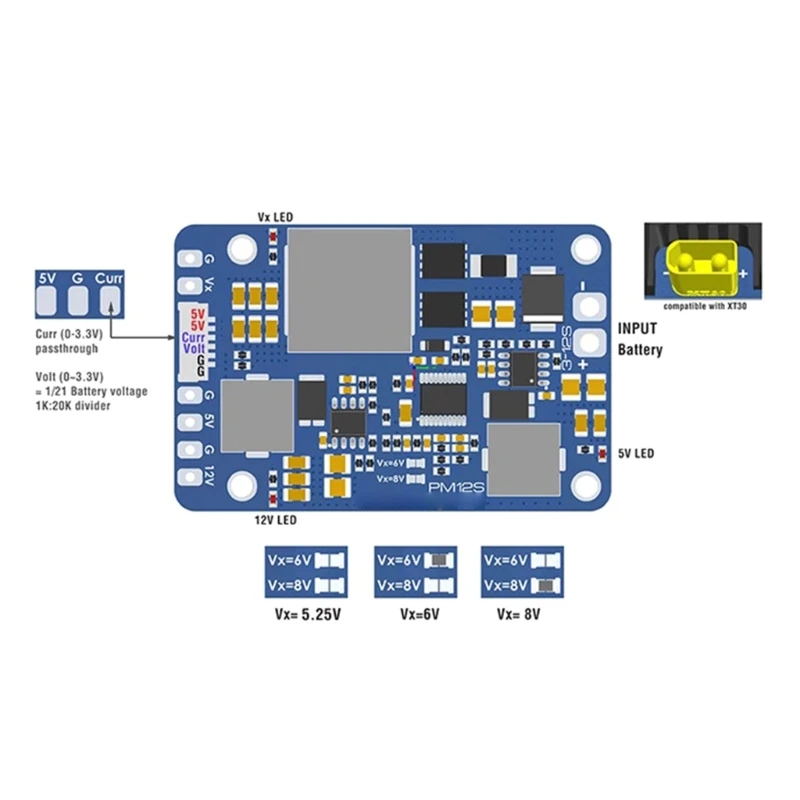 MATEK MATEKSYS Φ модуль регулируемый от 9-55 в до 5 В/8 в/12 В-5 А защита перегрузки по току