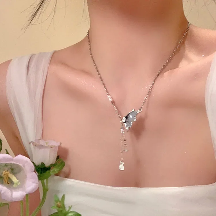 FANYIN корейское ожерелье с жемчугом и кисточками для женщин милые изысканные