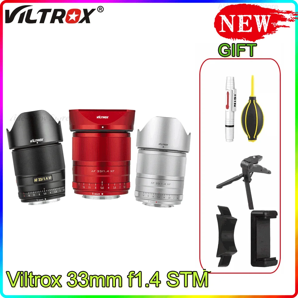 Viltrox 33mm f1.4 STM Camera Lens Auto Focus Portrait APS-C For Fuji X Mount X-T3 X20 X-T30 X-T20 X-T100 X-Pro2 New |