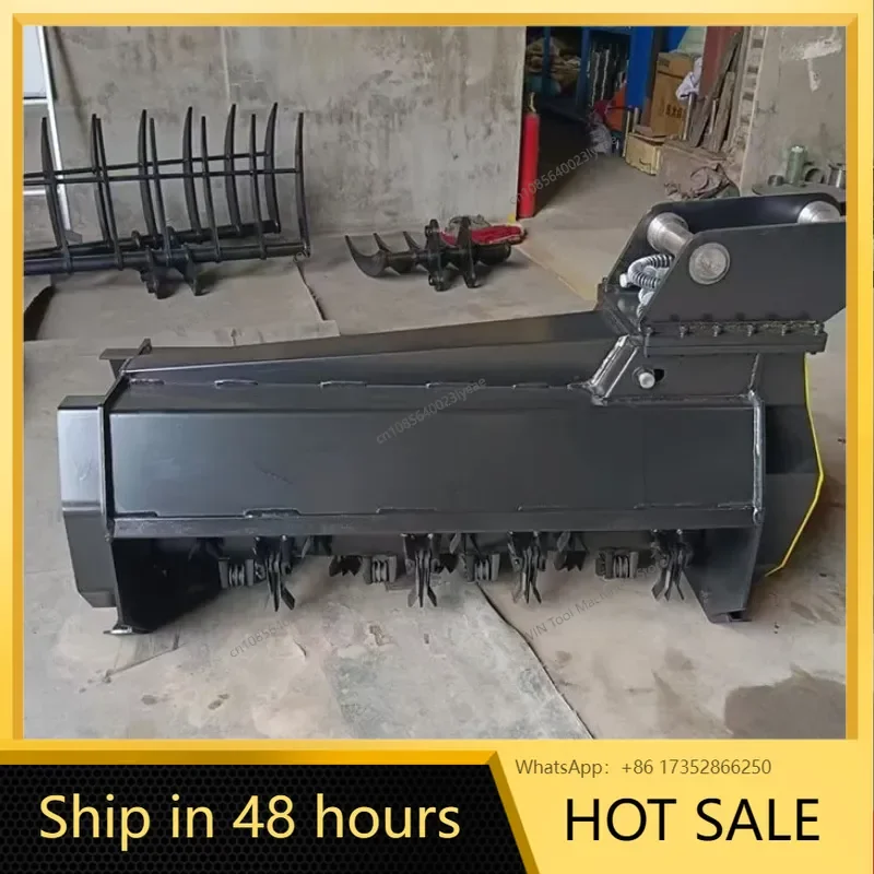 Фото Измельчитель сорняков для краевых участков, гидравлическая газонокосилка для экскаваторов, газонокосилка, подходящая для экскаваторов №2