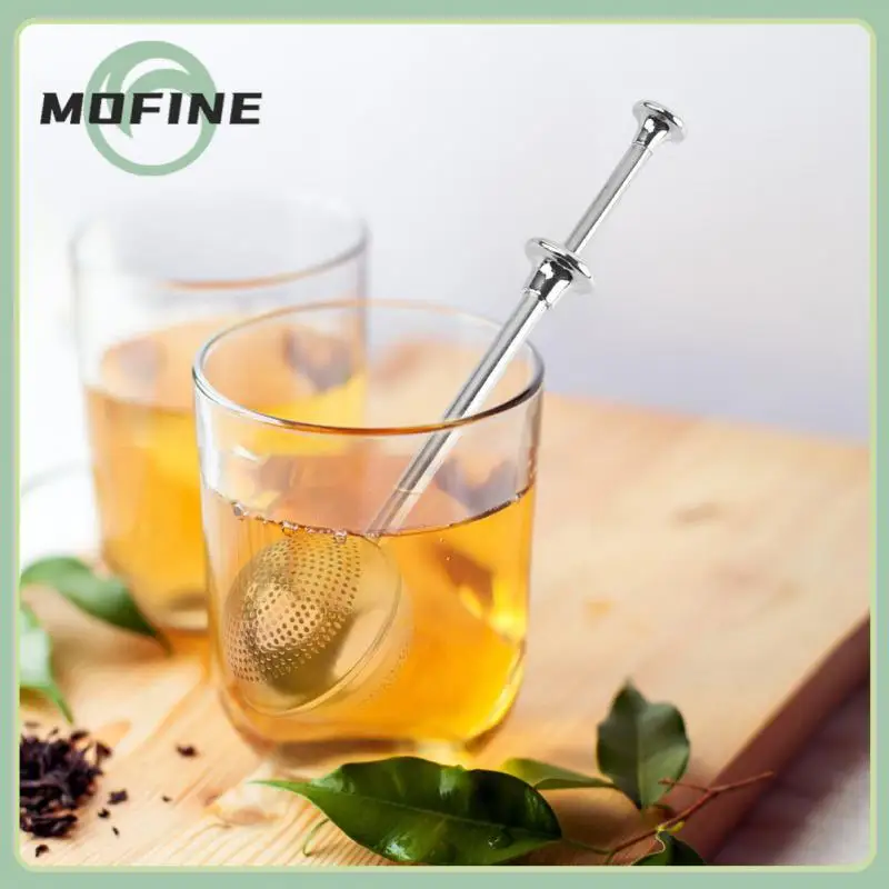 

2/4/6PCS Handle Coffee Herb Spice Filter Sphere Handle Tea Ball Tea Infuser 1 Piece Mesh Tea Strainer Reusable Diffuser