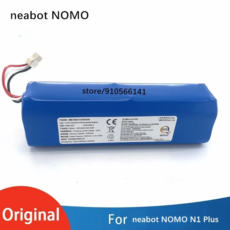 

5200mAh Li-ion neabot NOMO N1 Plus Battery for Conga Robot Vacuum Cleaner Original Accessories Spare Parts Charging Battery