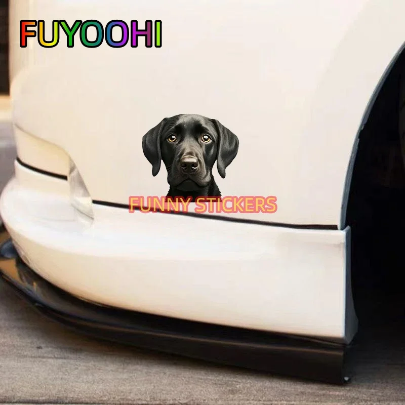Виниловая наклейка на автомобиль FUYOOHI с милым щенком лабрадора, очаровательный подарок для владельца питомца (art.: 3920da514838b) - 3920da514838b