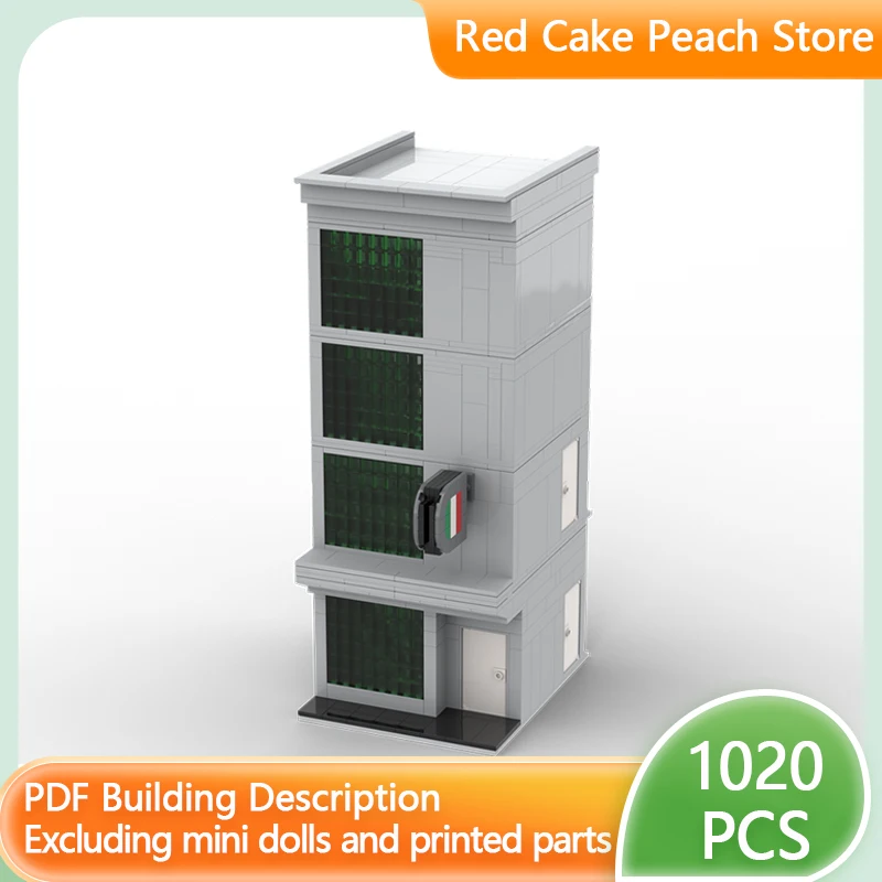 Модель с видом на улицу MOC строительные кирпичи скорость Чемпион гараж офисная