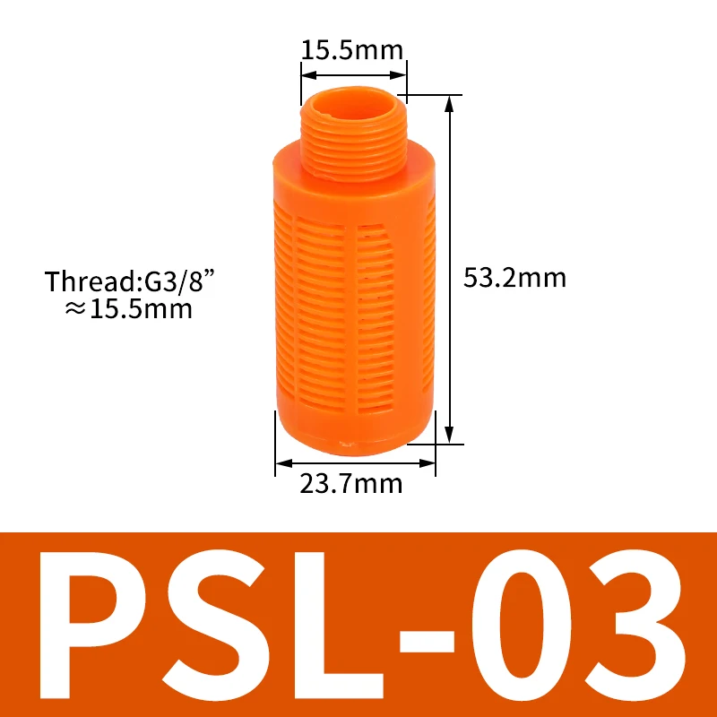 

1 шт. 5 шт. 10 шт. 1/8 "1/4" 3/8 "1/2" резьба пластиковый пневматический глушитель воздушный электромагнитный клапан глушитель выхлопной системы фильтр шумоподавления