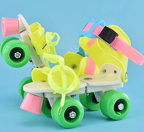 

Explosive new productsGirls Kids Roller Skates Skating Shoes Sneakers 4 Wheels 2 Row Line Outdoor Gym Sports Skate Shoes