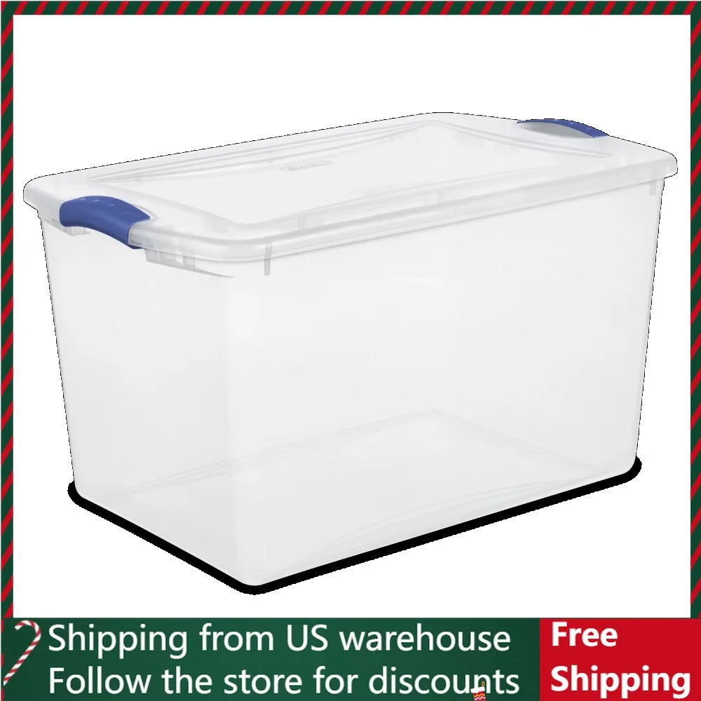 

Синий органайзер для стадиона, коробка для хранения, бесплатная доставка, 66 кварт. Семейный пластиковый набор из 6 коробок для спален, кемпинговых контейнеров