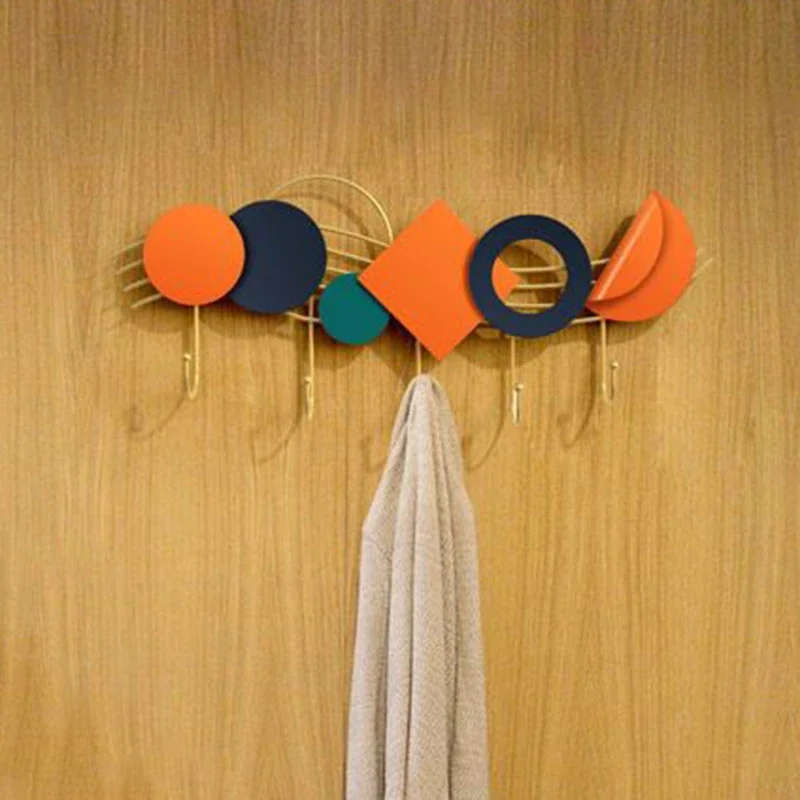 Металлическая вешалка для одежды декоративная прихожая роскошная креативная