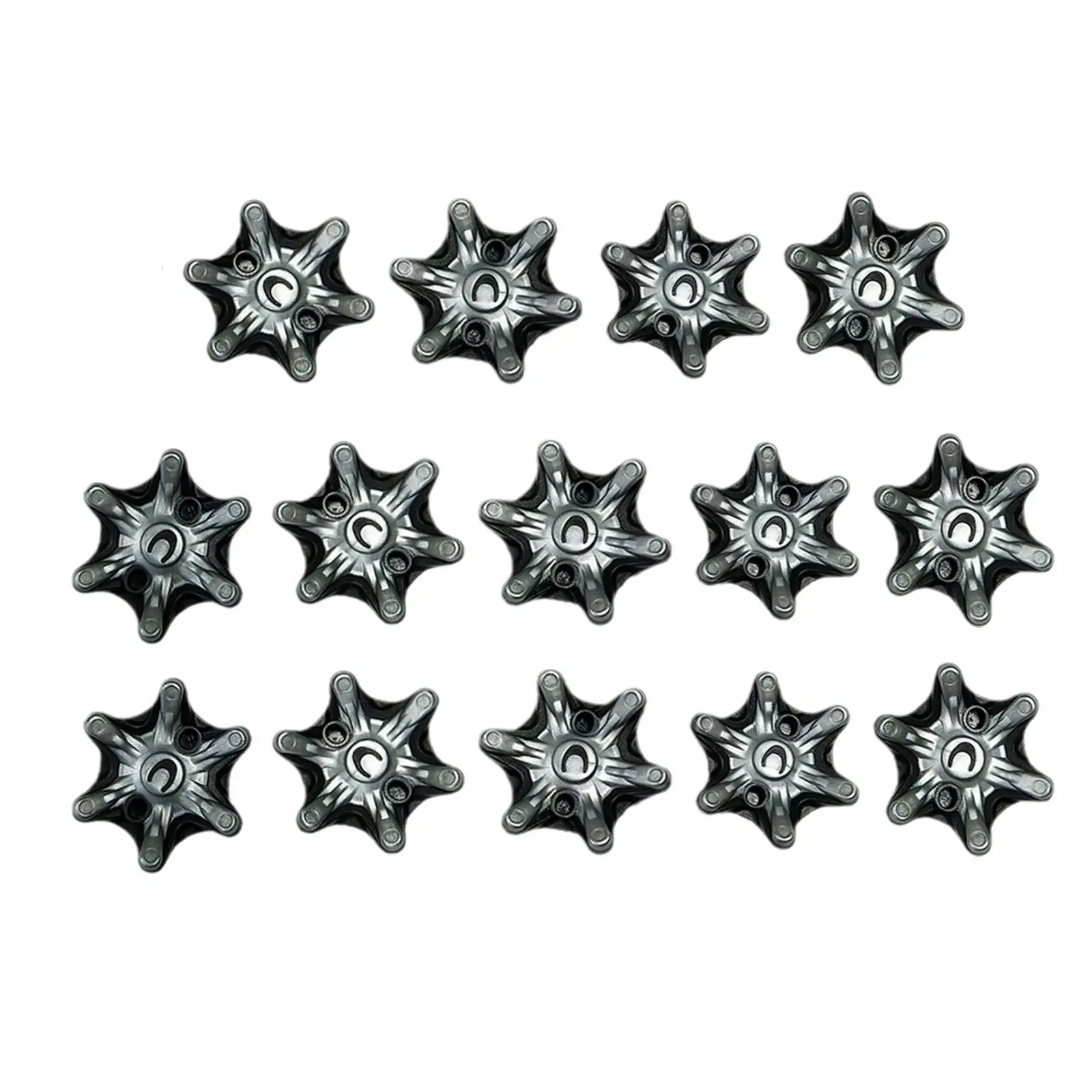 

2cm Golf Shoe Spikes Black C Shape With Holes Replacements For Most Golf Shoes Models Easy Install Golf Shoes Tooth Spikes
