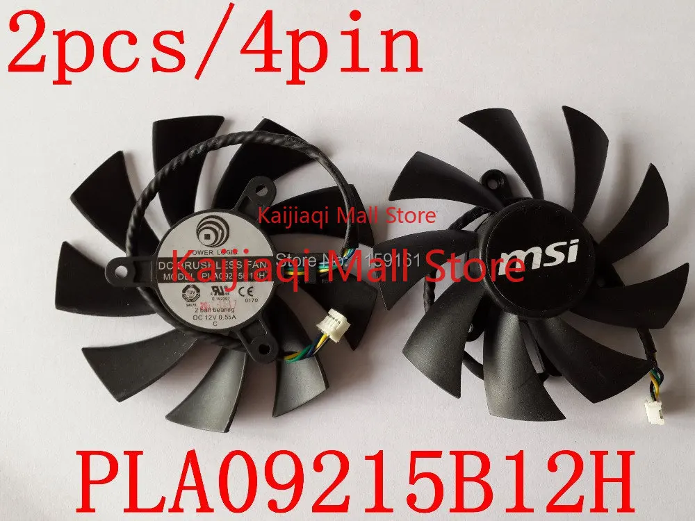 

2pcs/lot PLA09215B12H 12V 0.55A 87mm For MSI N560 570 580GTX HD6870 Graphics Card Cooling Fan 4Wire 4Pin