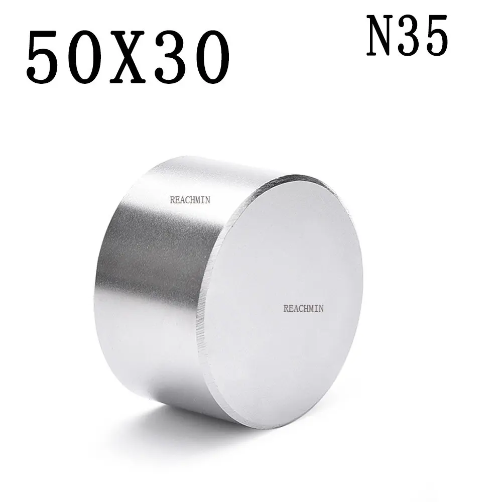 

1PC 50x30 mm Big Thick Round Strong magnets 50mm X 30mm Permanent Neodymium Magnet Disc 50x30mm N35 Rare Earth Magnet 50*30 mm
