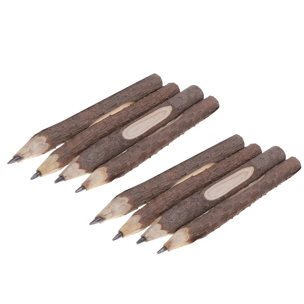 

8 Pcs Kids Markers Bark Pencils Sketch Wood Branch Drawing Twig Gift Wooden Child