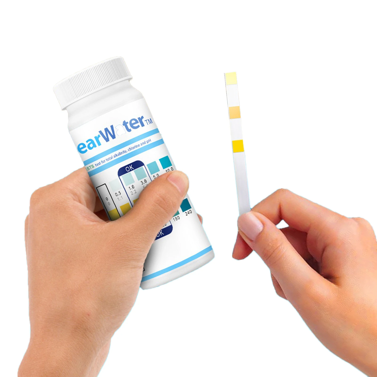 

Swimming Pool Water Test Strips 50pcs Water Ph Tester Kit 3-in-1 Water Quality Testing Strips For Pool And Spa Water Ph Total