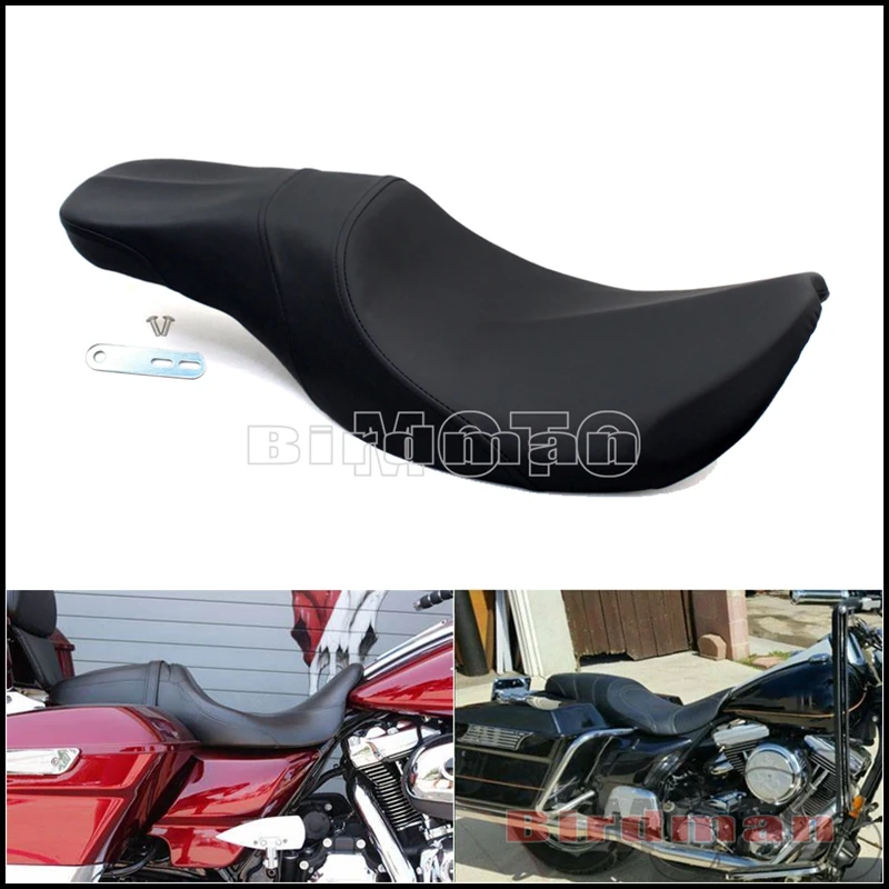 Мягкая двухместная подушка для пассажирского сиденья для мотоцикла Harley Touring Road King Electra Glide CVO Limited FLHT FLHR FLTR FLHX FLHTK