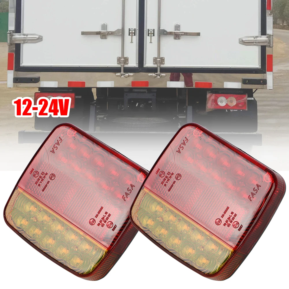 

LED Truck Tail Light For Caravan RV Camper Lorry Truck Trailer Rear Taillight Signal Warning Brake Lamp Magnetic Wireless