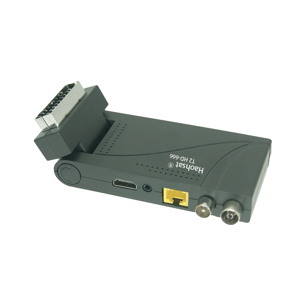 Haohsat DVB T2 HD-666 Scart HD поддерживает H.265 HEVC 10-битный наземный приемник комбинированный