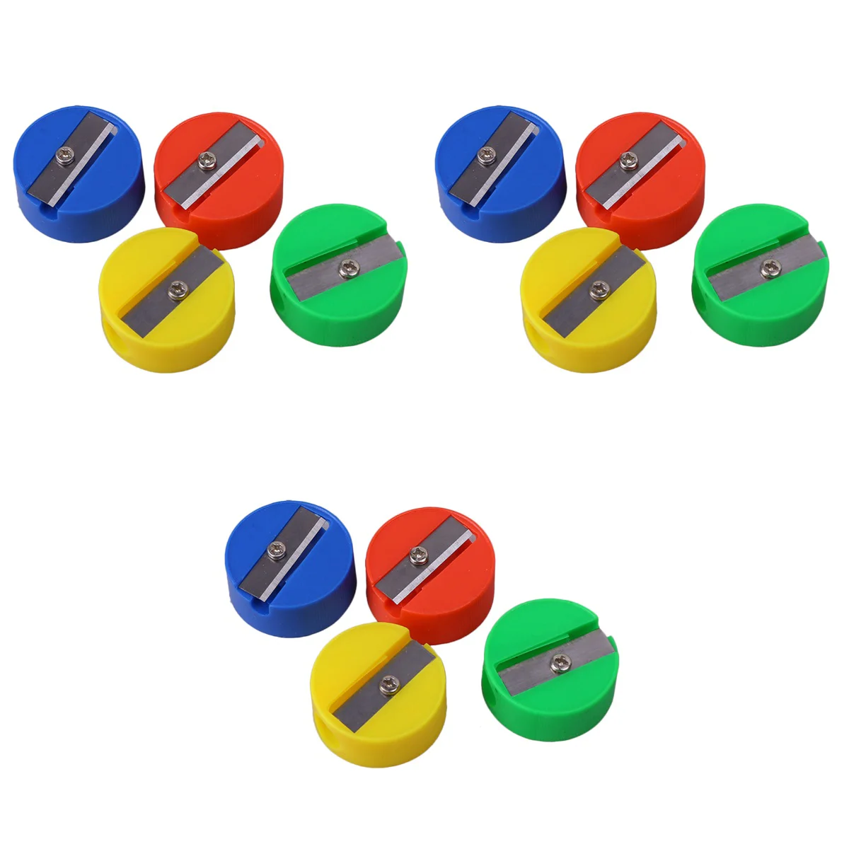 

300 Sharpeners Round Design Colorful Stationery Supplies Mini Sharpener for School Home Office