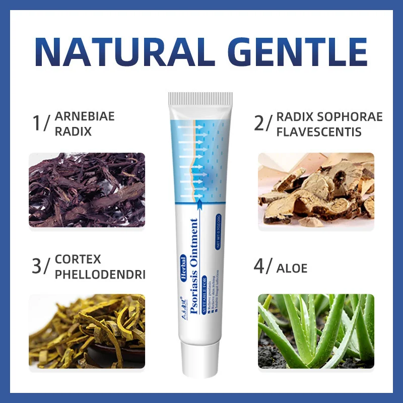 Antibacterial Cream Psoriasis Herbal Treatment Eczema Anti-itch Relief Rash Urticaria Desquamation Ointment Body Skin Care |