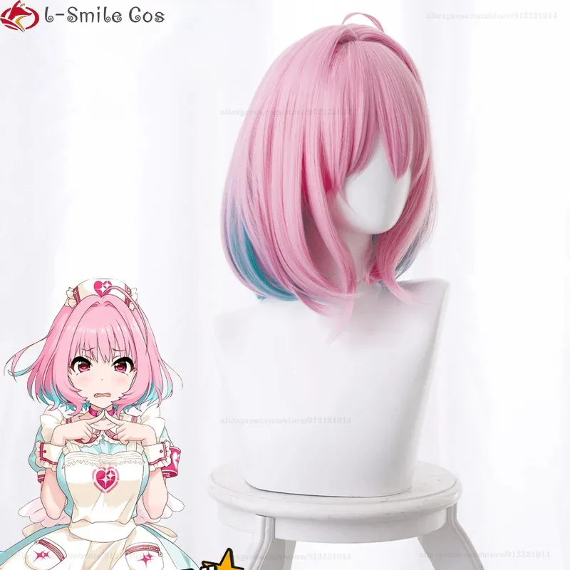 Фото Vivi 2025 Yumemi Riamu Game Косплей Длинные 38 см термостойкие синтетические волосы Парики для вечеринок + Кепка для парика №3