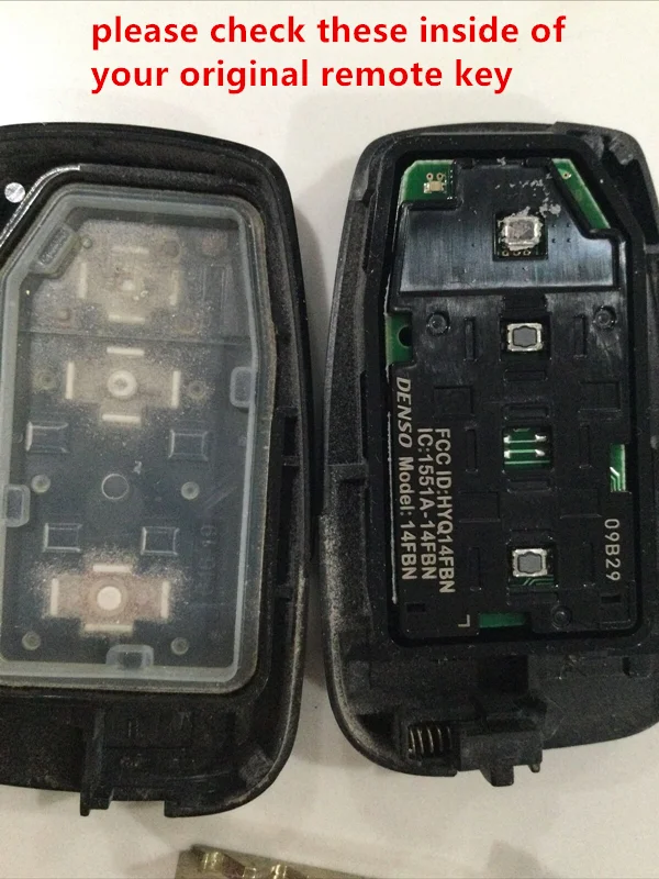 Запасной смарт-ключ KEYECU брелок без ключа 312/314 МГц 4A чип HYQ14FBN 231451-2000 для